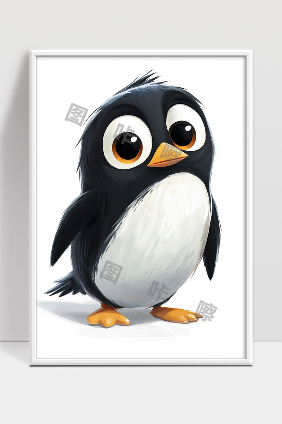 可爱大眼卡通小企鹅萌宠形象设计