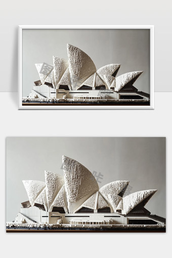 悉尼歌剧院建筑模型展示极致设计艺术魅力