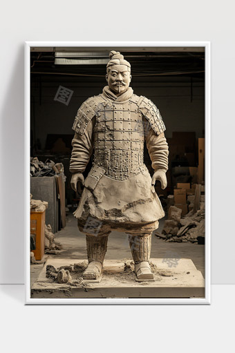 兵马俑秦朝古代雕塑陶俑军事文化遗产雕像