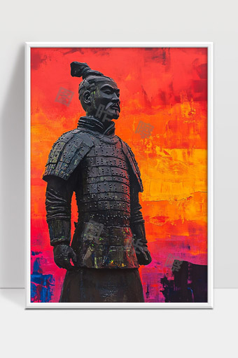 秦始皇兵马俑威武雄壮雕塑艺术