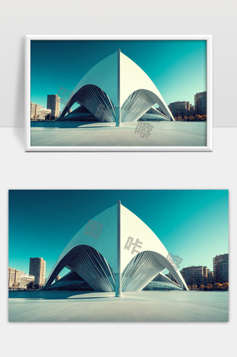 未来感现代建筑艺术展现科技与城市融合之美