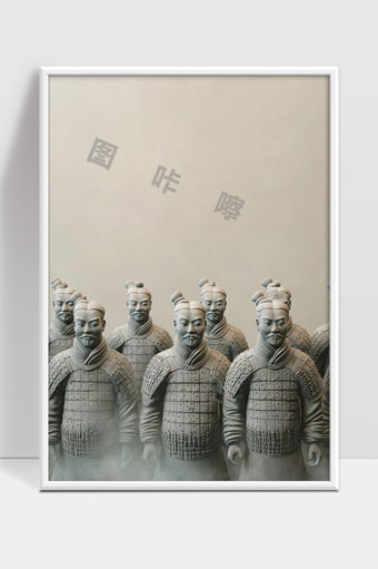 秦始皇兵马俑军阵古代陶俑雕塑艺术展示