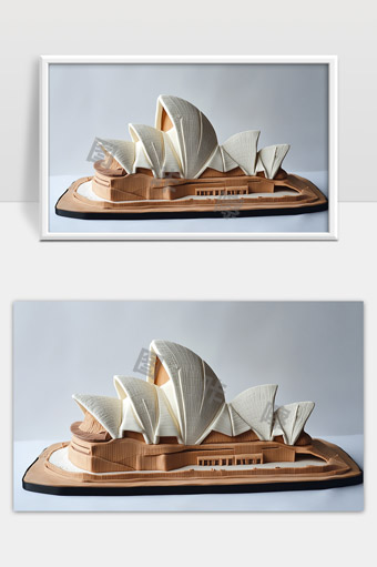 悉尼歌剧院建筑模型精美工艺展示