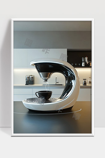 现代家用咖啡机设计智能自动化创意时尚生活