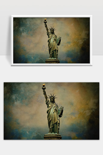 自由女神像象征美国精神和自由的伟大雕塑