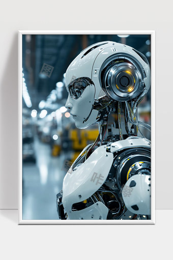 未来智能机器人工业生产线高科技智能机械人