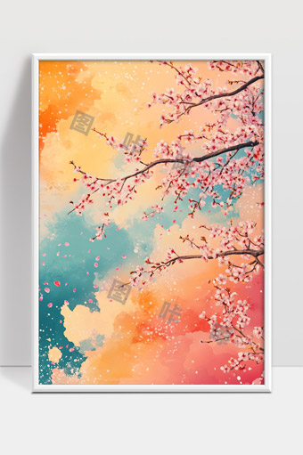 绽放春日樱花枝头如梦似幻美景